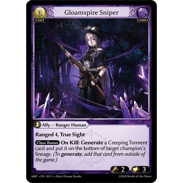Image for Gloamspire Sniper (181) (MRC) - Grand Archive TCG