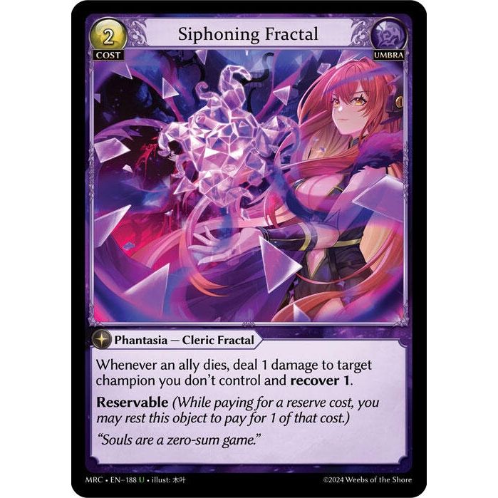 Image for Siphoning Fractal (188) (MRC) - Grand Archive TCG