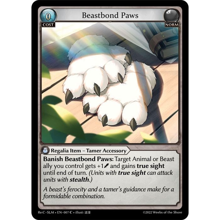 Image for Beastbond Paws (007) (SLM) - Grand Archive TCG