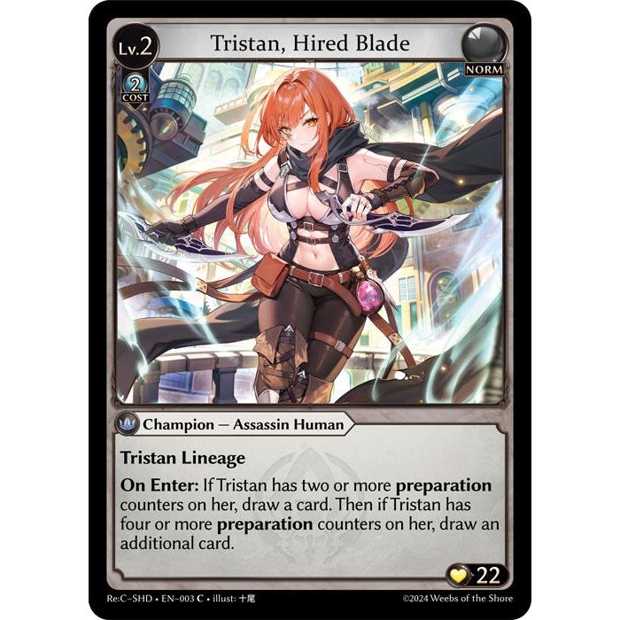 Image for Tristan, Hired Blade (003) (SHD) - Grand Archive TCG
