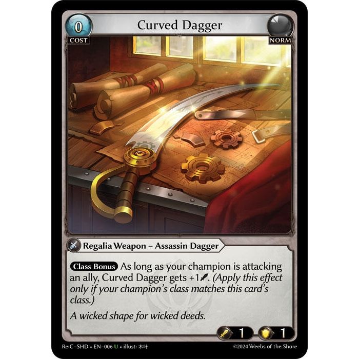 Image for Curved Dagger (006) (SHD) - Grand Archive TCG