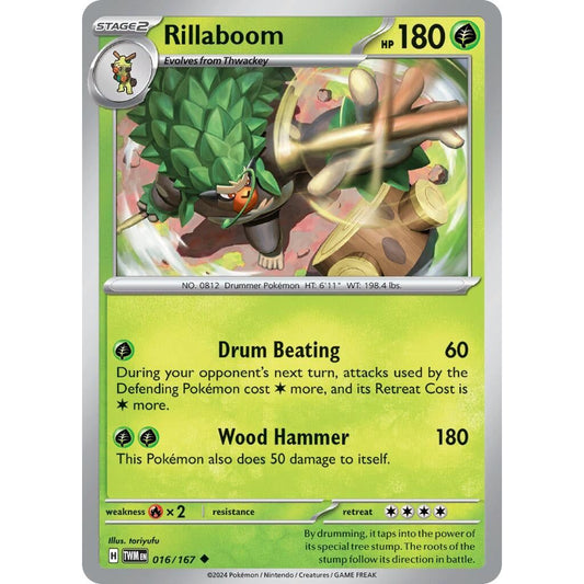 Image for Rillaboom (016/167) (TWM) - Pokemon