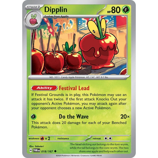 Image for Dipplin (018/167) (TWM) - Pokemon