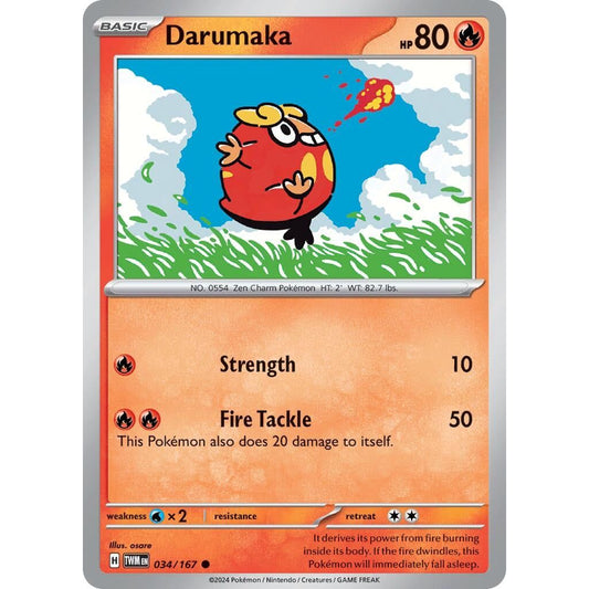 Image for Darumaka (034/167) (TWM) - Pokemon