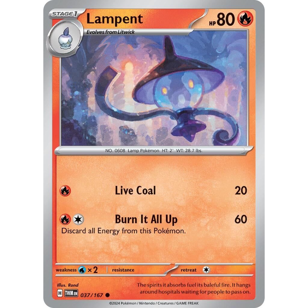 Image for Lampent (037/167) (TWM) - Pokemon