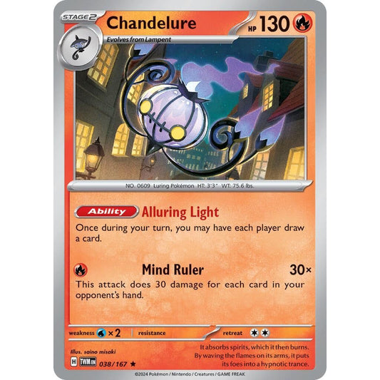 Image for Chandelure (038/167) (TWM) - Pokemon