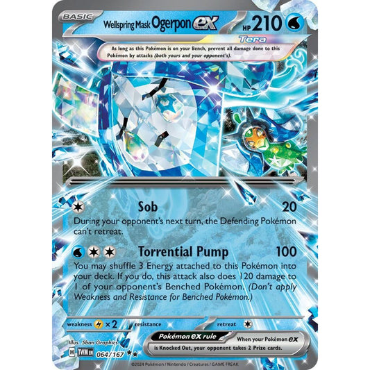 Image for Wellspring Mask Ogerpon ex (064/167) (TWM) - Pokemon