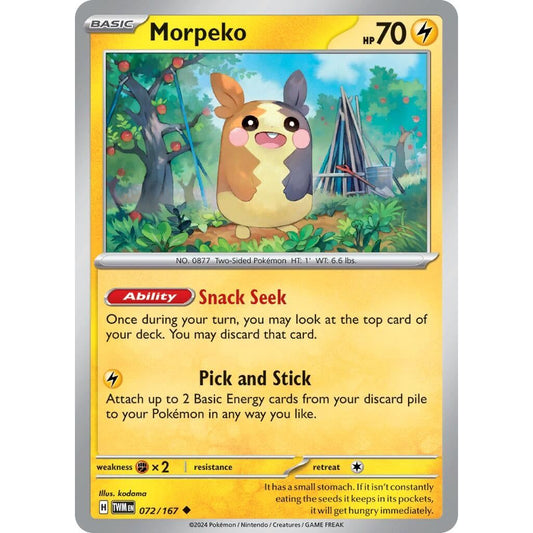 Image for Morpeko (072/167) (TWM) - Pokemon