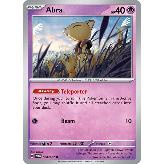 Image for Abra (080/167) (TWM) - Pokemon