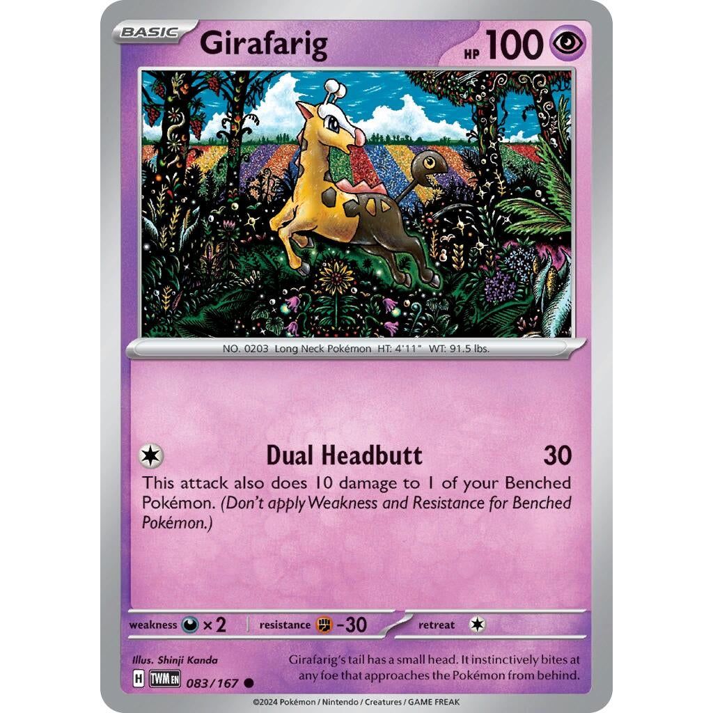 Image for Girafarig (083/167) (TWM) - Pokemon