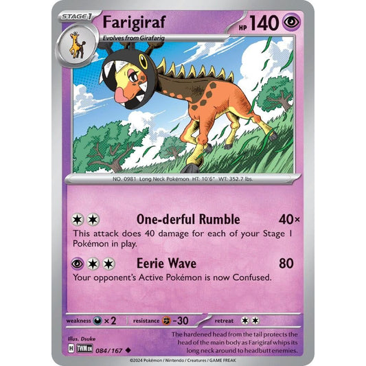 Image for Farigiraf (084/167) (TWM) - Pokemon