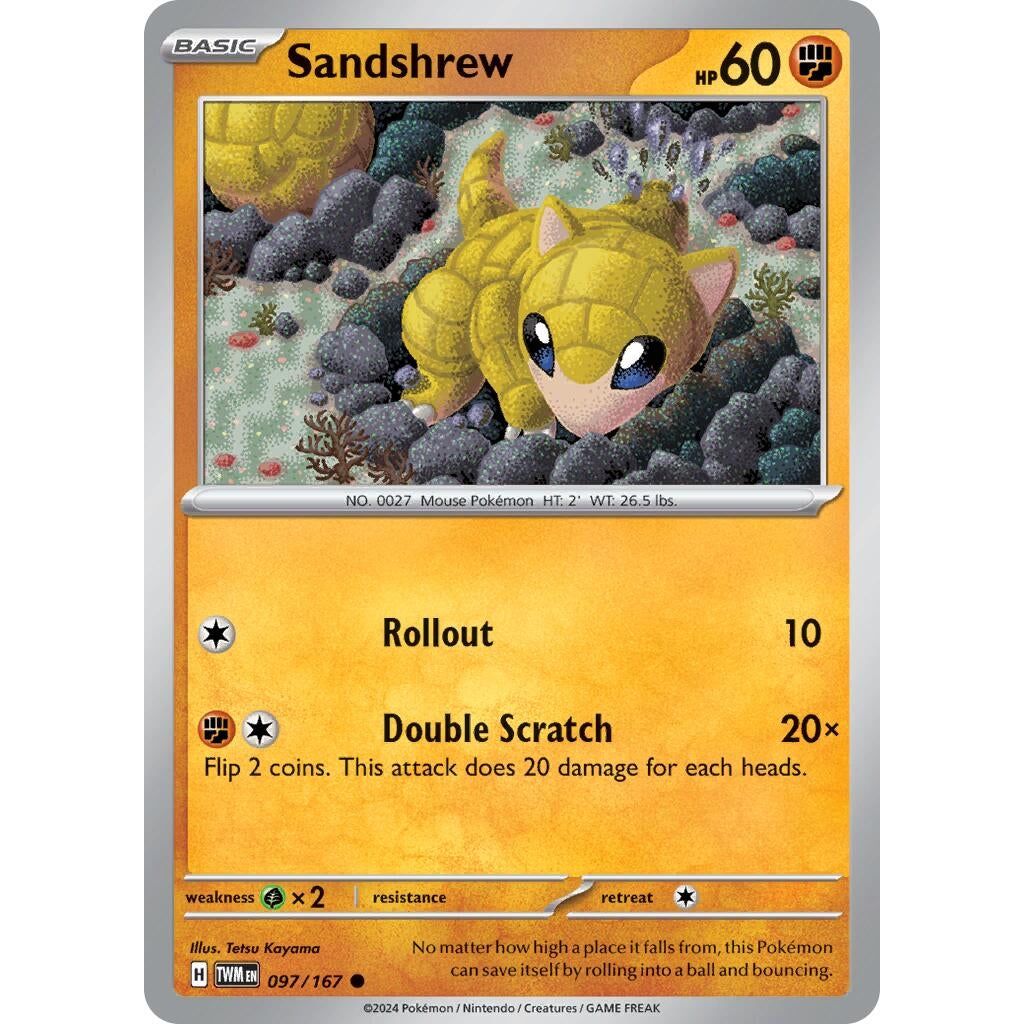 Image for Sandshrew (097/167) (TWM) - Pokemon