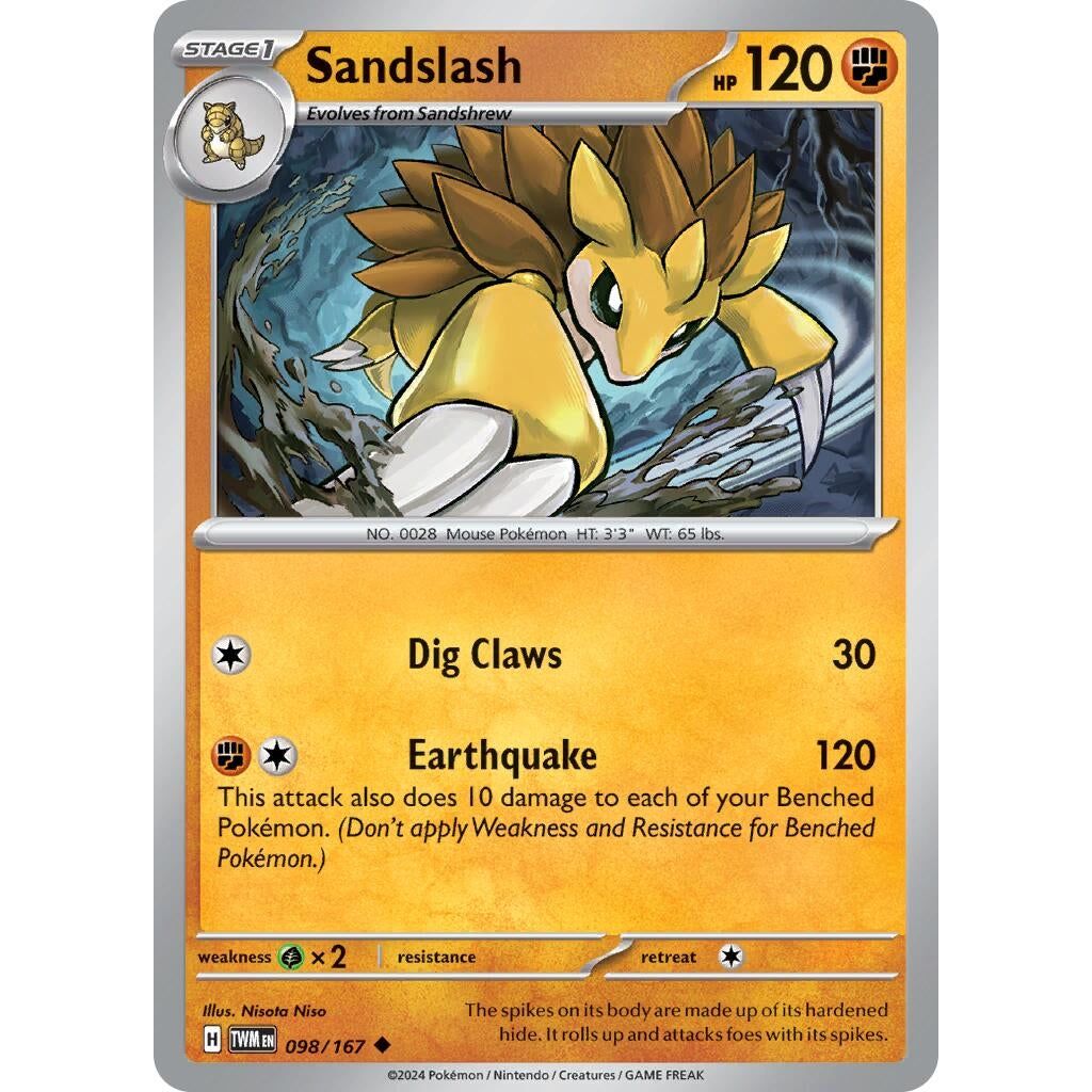 Image for Sandslash (098/167) (TWM) - Pokemon