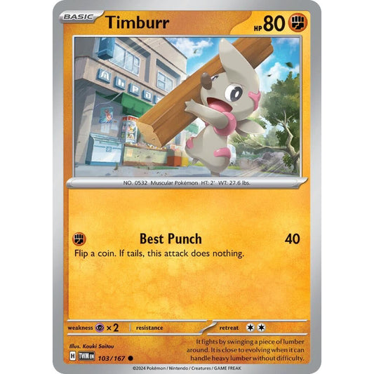 Image for Timburr (103/167) (TWM) - Pokemon