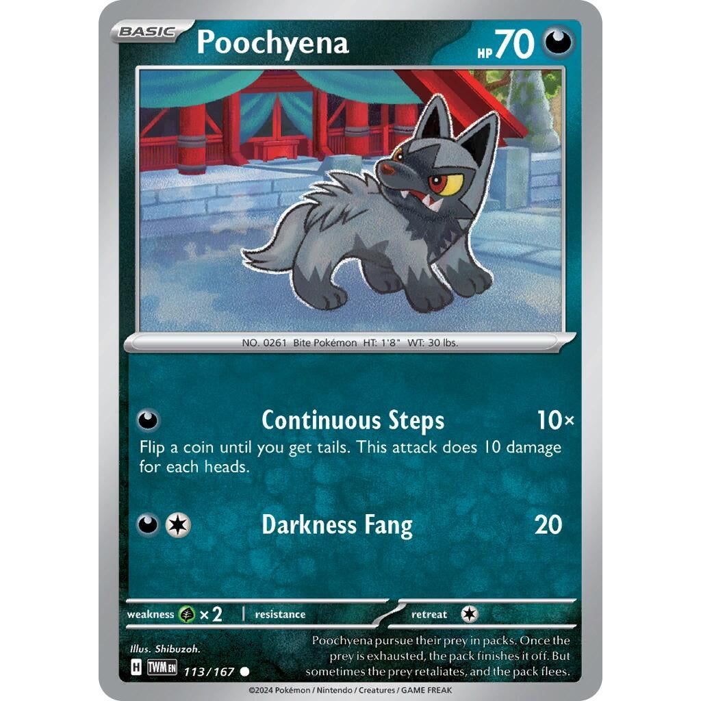 Image for Poochyena (113/167) (TWM) - Pokemon