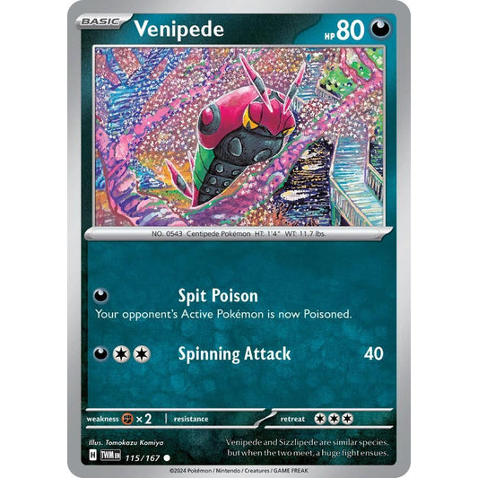 Image for Venipede (115/167) (TWM) - Pokemon