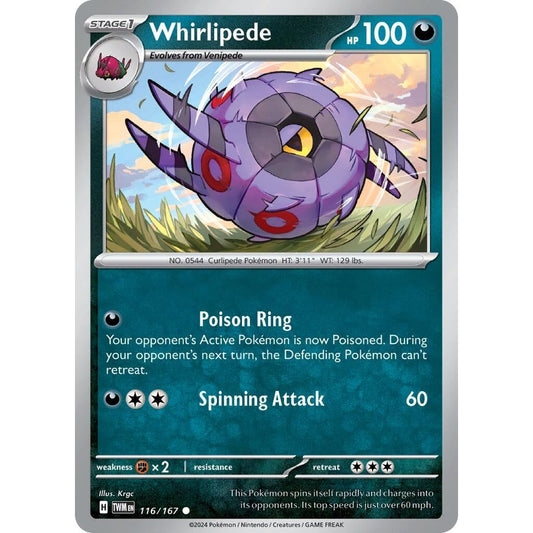 Image for Whirlipede (116/167) (TWM) - Pokemon