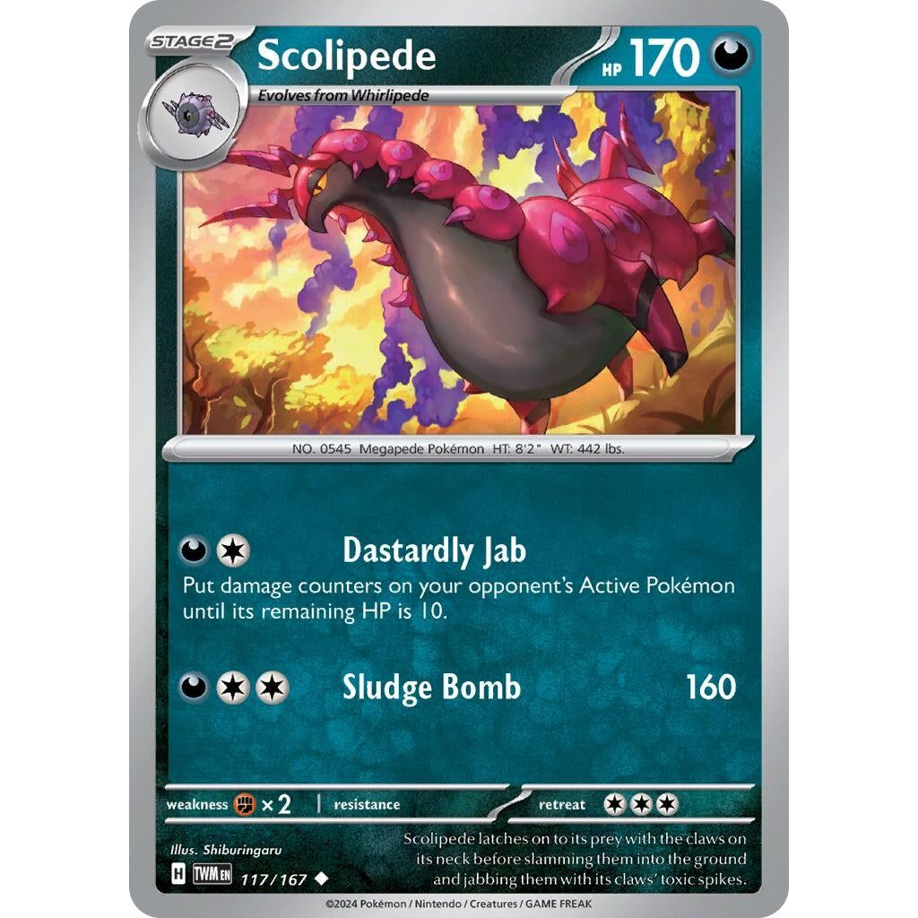 Image for Scolipede (117/167) (TWM) - Pokemon