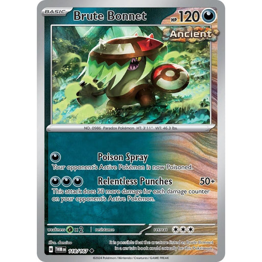 Image for Brute Bonnet (118/167) (TWM) - Pokemon