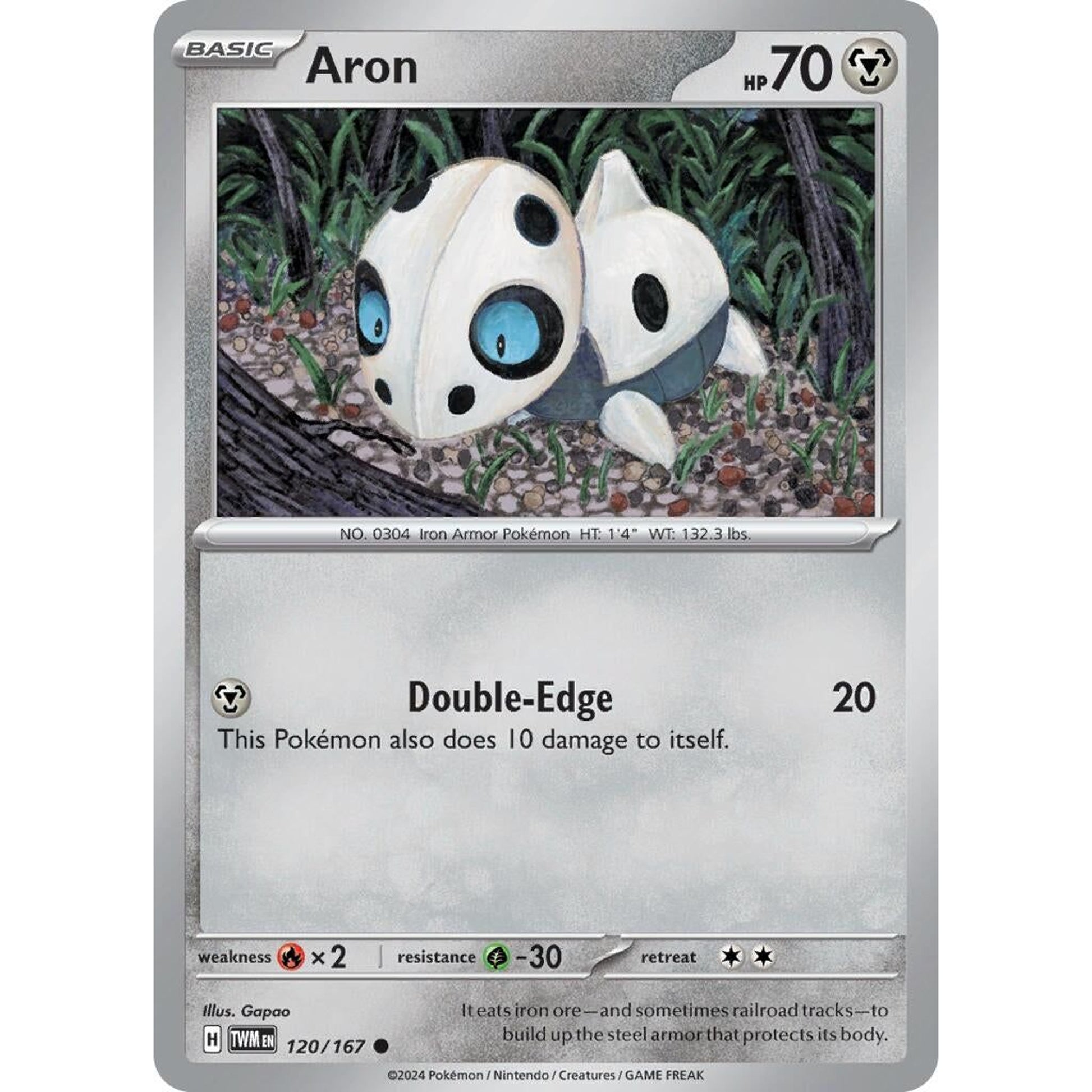 Image for Aron (120/167) (TWM) - Pokemon
