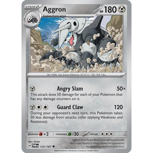 Image for Aggron (122/167) (TWM) - Pokemon