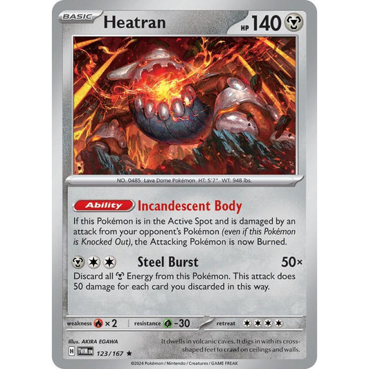 Image for Heatran (123/167) (TWM) - Pokemon