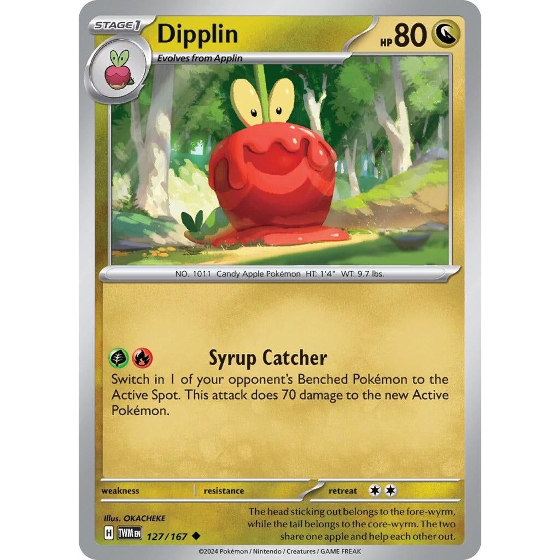 Image for Dipplin (127/167) (TWM) - Pokemon
