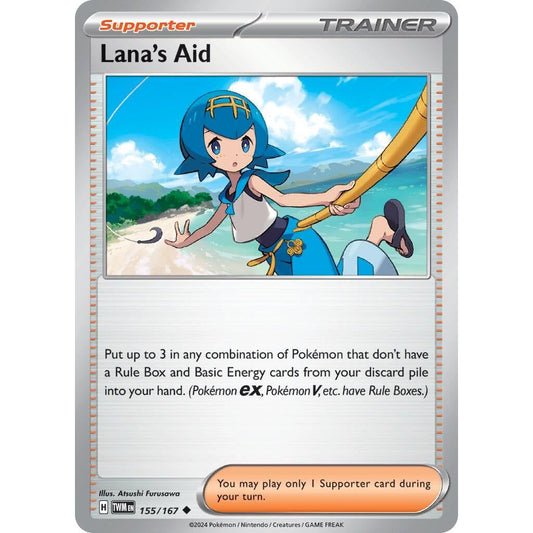 Image for Lana's Aid (155/167) (TWM) - Pokemon