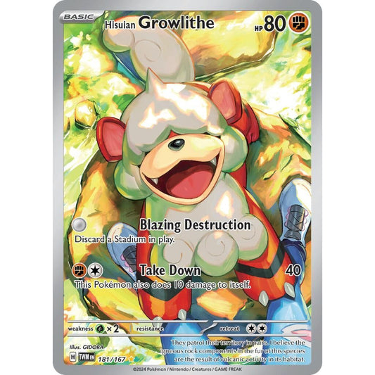 Image for Hisuian Growlithe (181/167) (TWM) - Pokemon