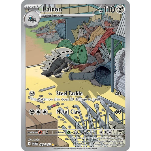 Image for Lairon (184/167) (TWM) - Pokemon