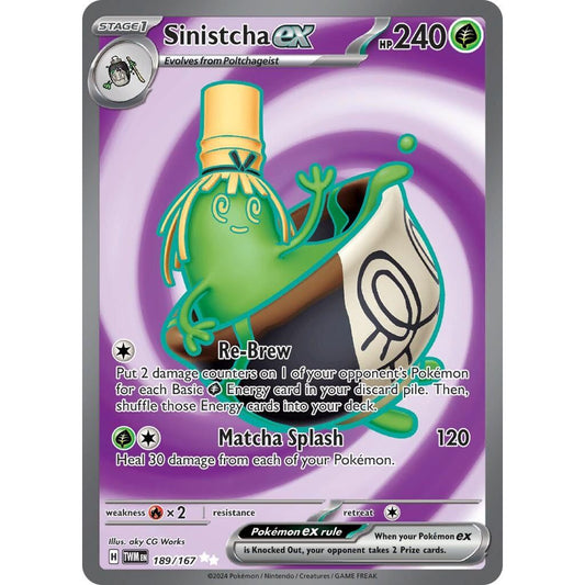 Image for Sinistcha ex (189/167) (TWM) - Pokemon