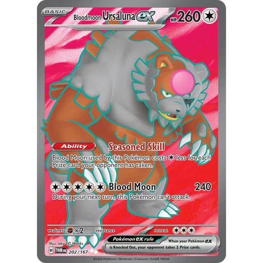 Image for Bloodmoon Ursaluna ex (202/167) (TWM) - Pokemon