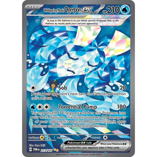 Image for Wellspring Mask Ogerpon ex (213/167) (TWM) - Pokemon