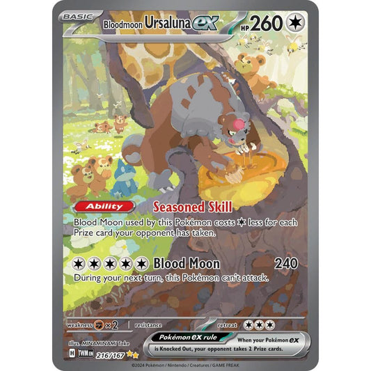 Image for Bloodmoon Ursaluna ex (216/167) (TWM) - Pokemon