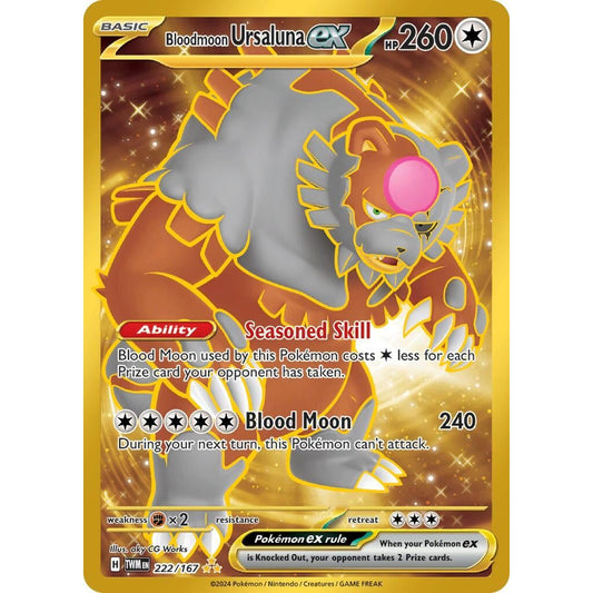 Image for Bloodmoon Ursaluna ex (222/167) (TWM) - Pokemon