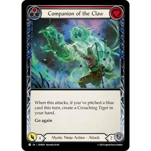 Image for Companion of the Claw (Red) (ZEN008) - Flesh and Blood TCG