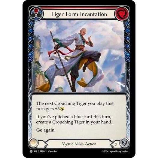 Image for Tiger Form Incantation (Red) (ZEN015) - Flesh and Blood TCG