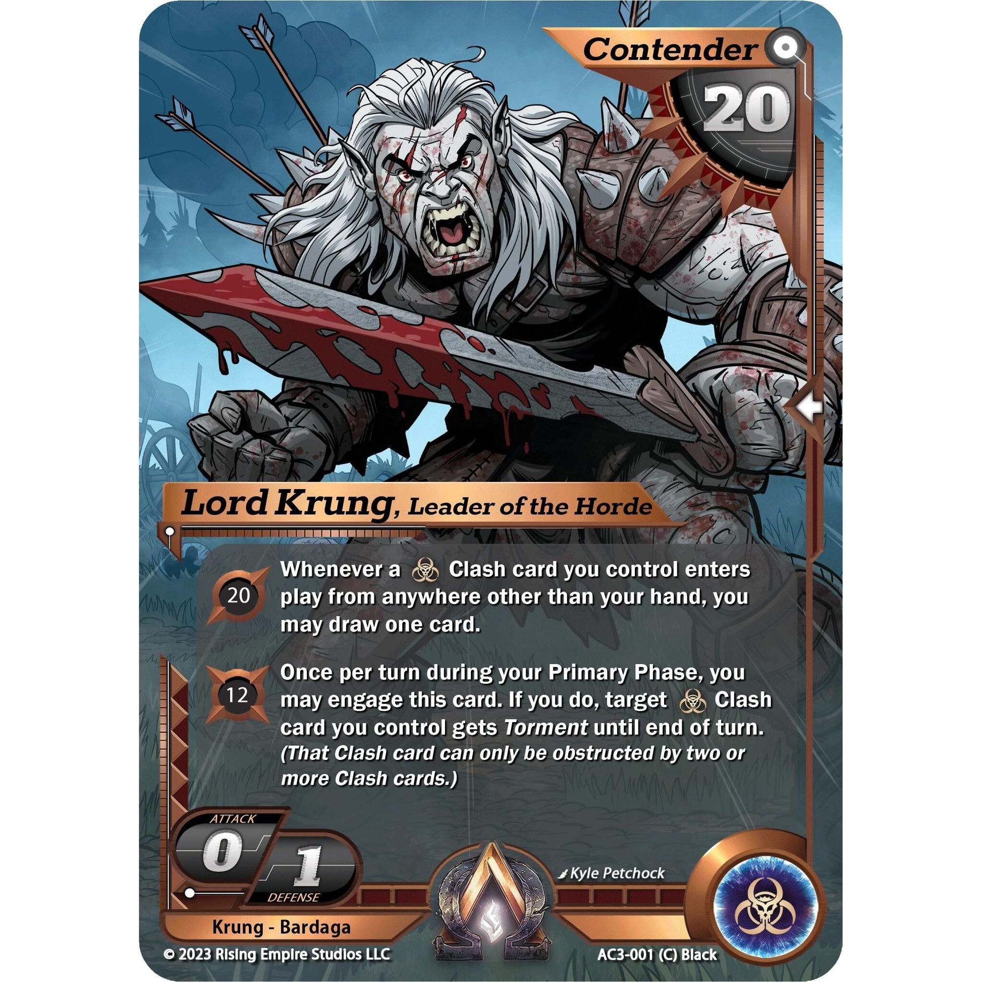 Image for Lord Krung, Leader of the Horde (AC3-001) (AC3) - Alpha Clash