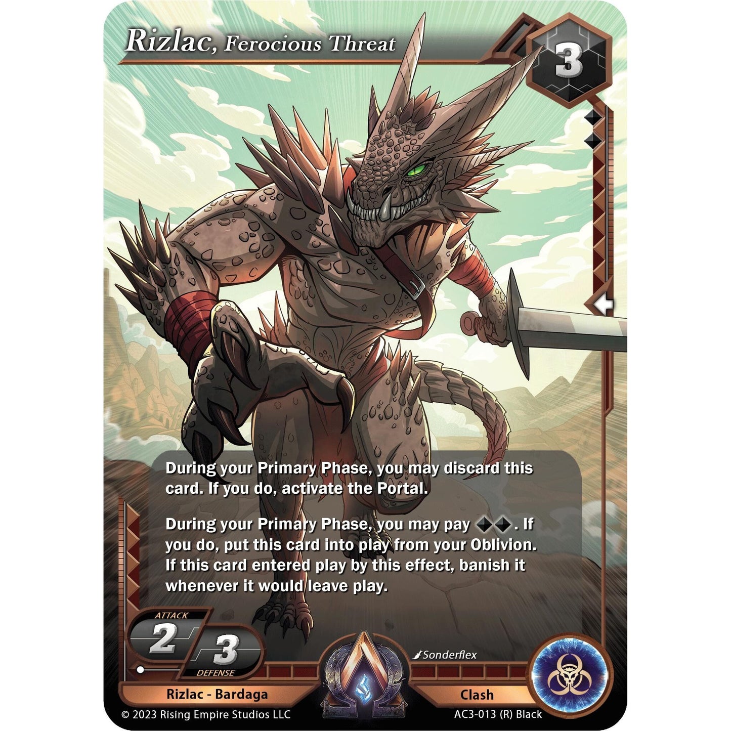 Image for Rizlac, Ferocious Threat (AC3-013) (AC3) - Alpha Clash