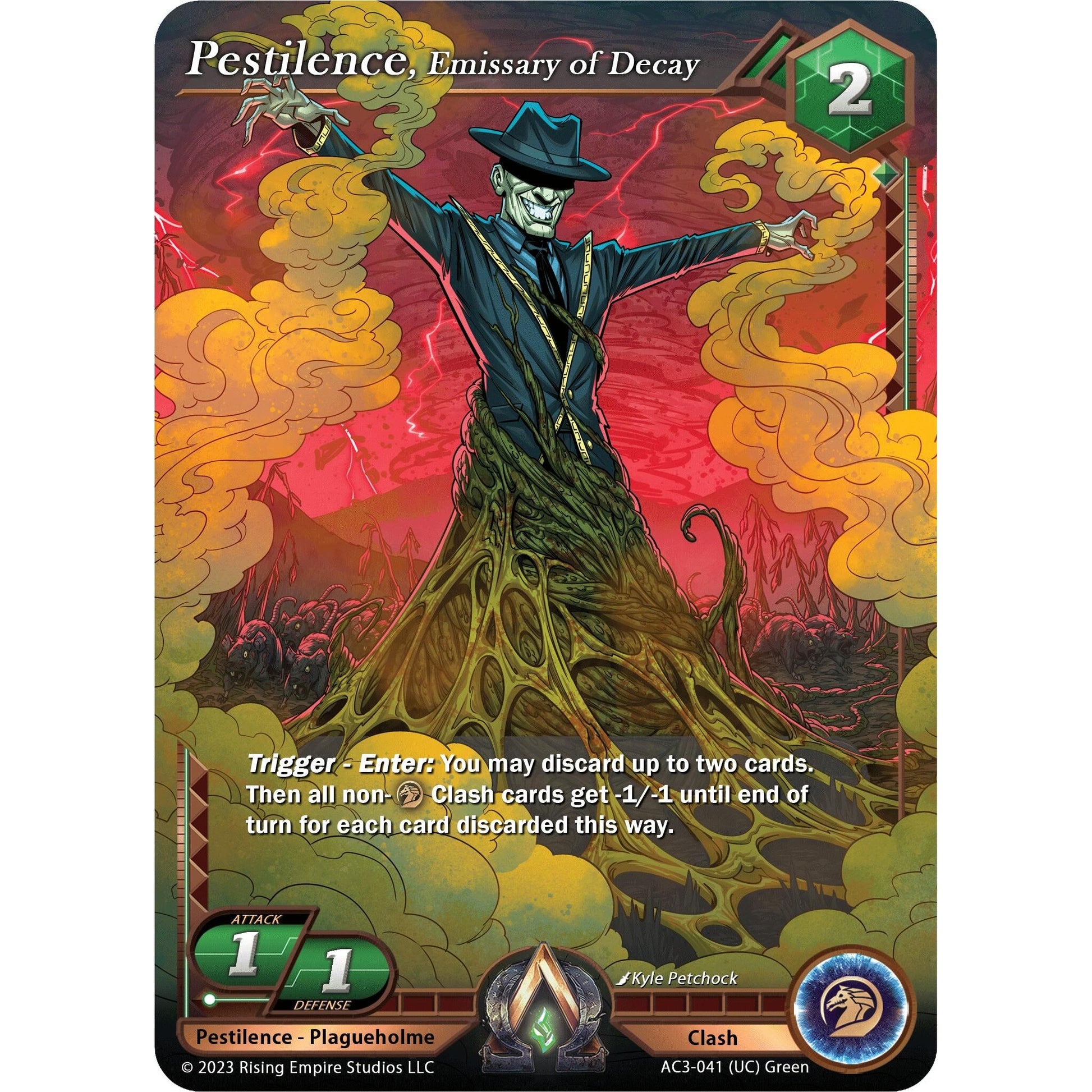 Image for Pestilence, Emissary of Decay (AC3-041) (AC3) - Alpha Clash