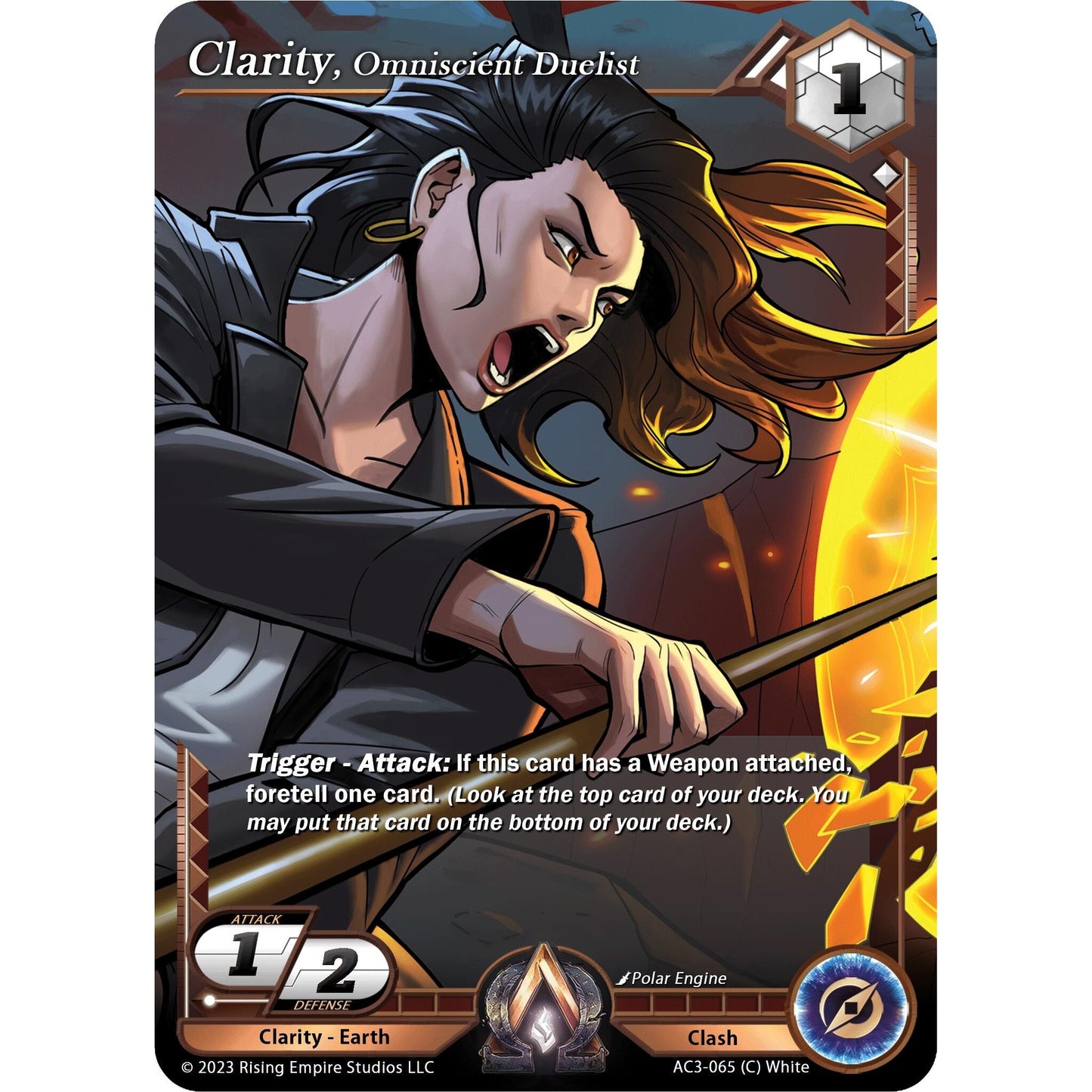 Image for Clarity, Omniscient Duelist (AC3-065) (AC3) - Alpha Clash