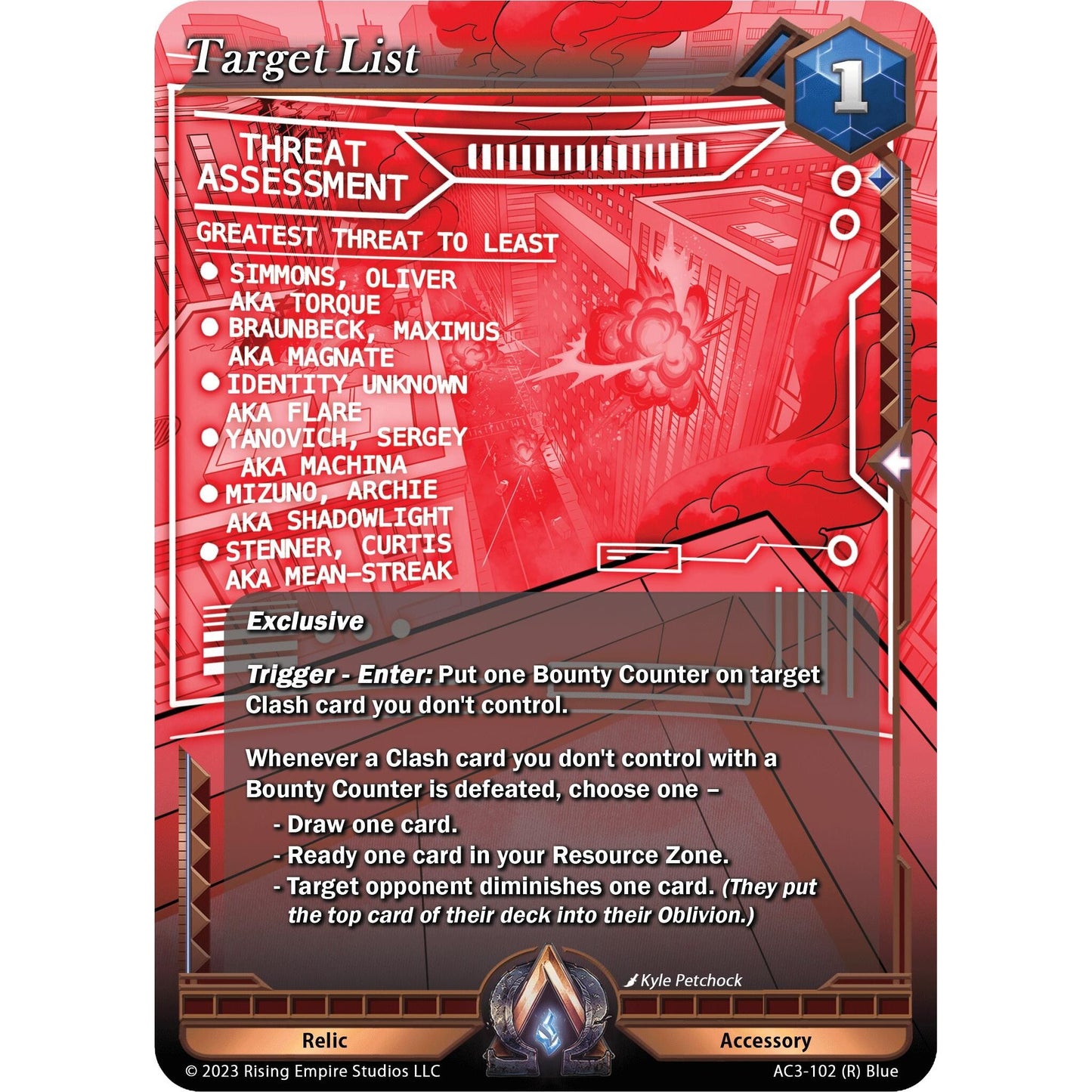 Image for Target List (AC3-102) (AC3) - Alpha Clash