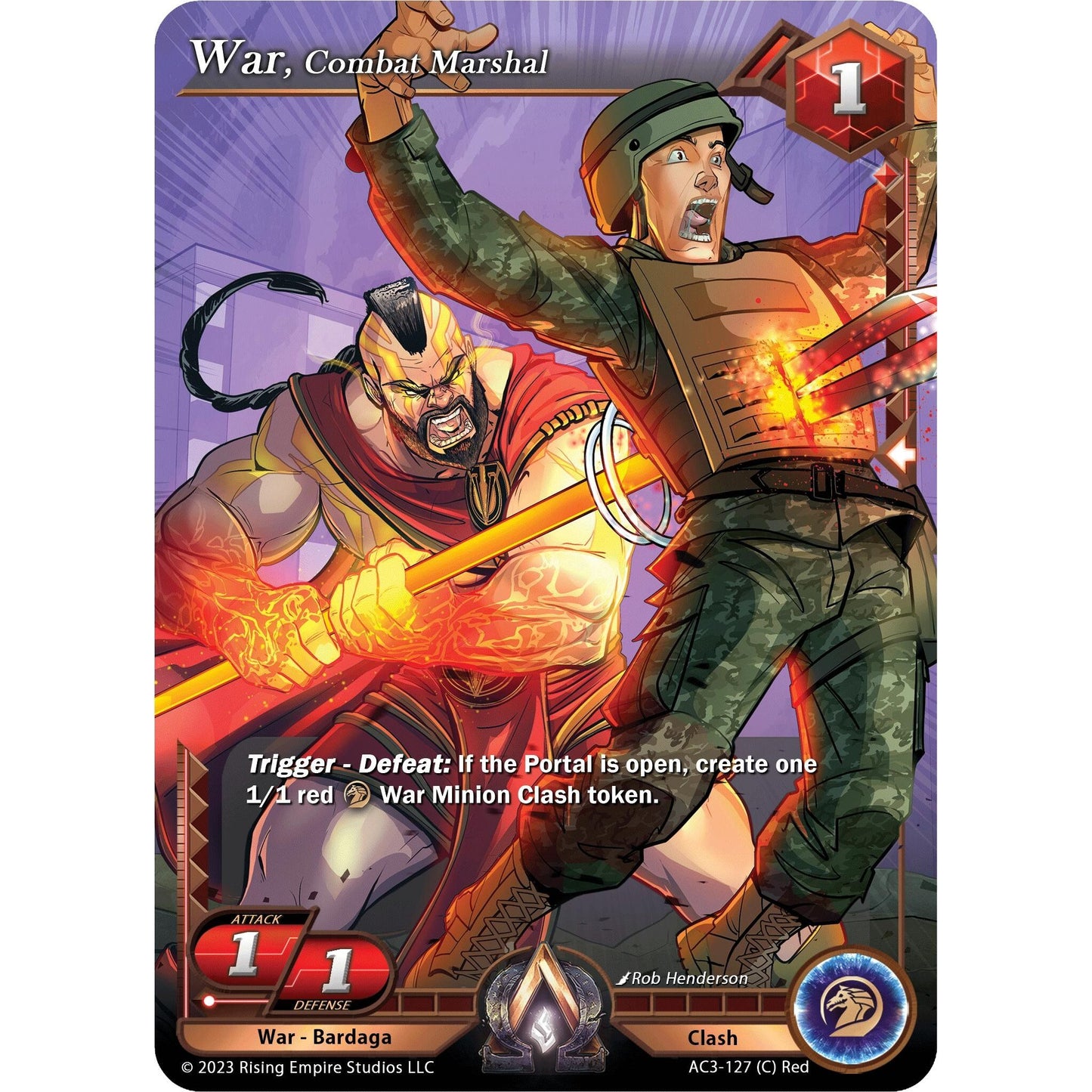 Image for War, Combat Marshal (AC3-127) (AC3) - Alpha Clash