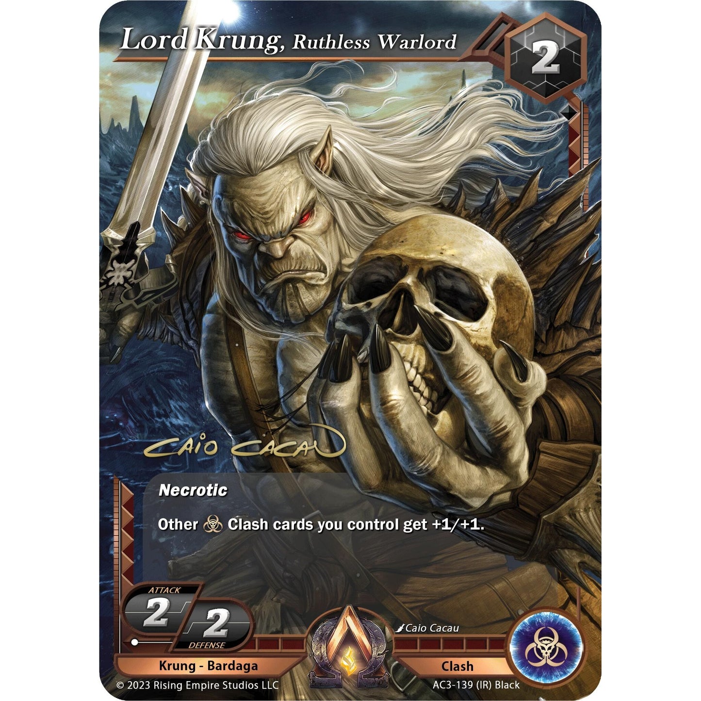 Image for Lord Krung, Ruthless Warlord (Iconic Rare) (AC3-139) (AC3) - Alpha Clash