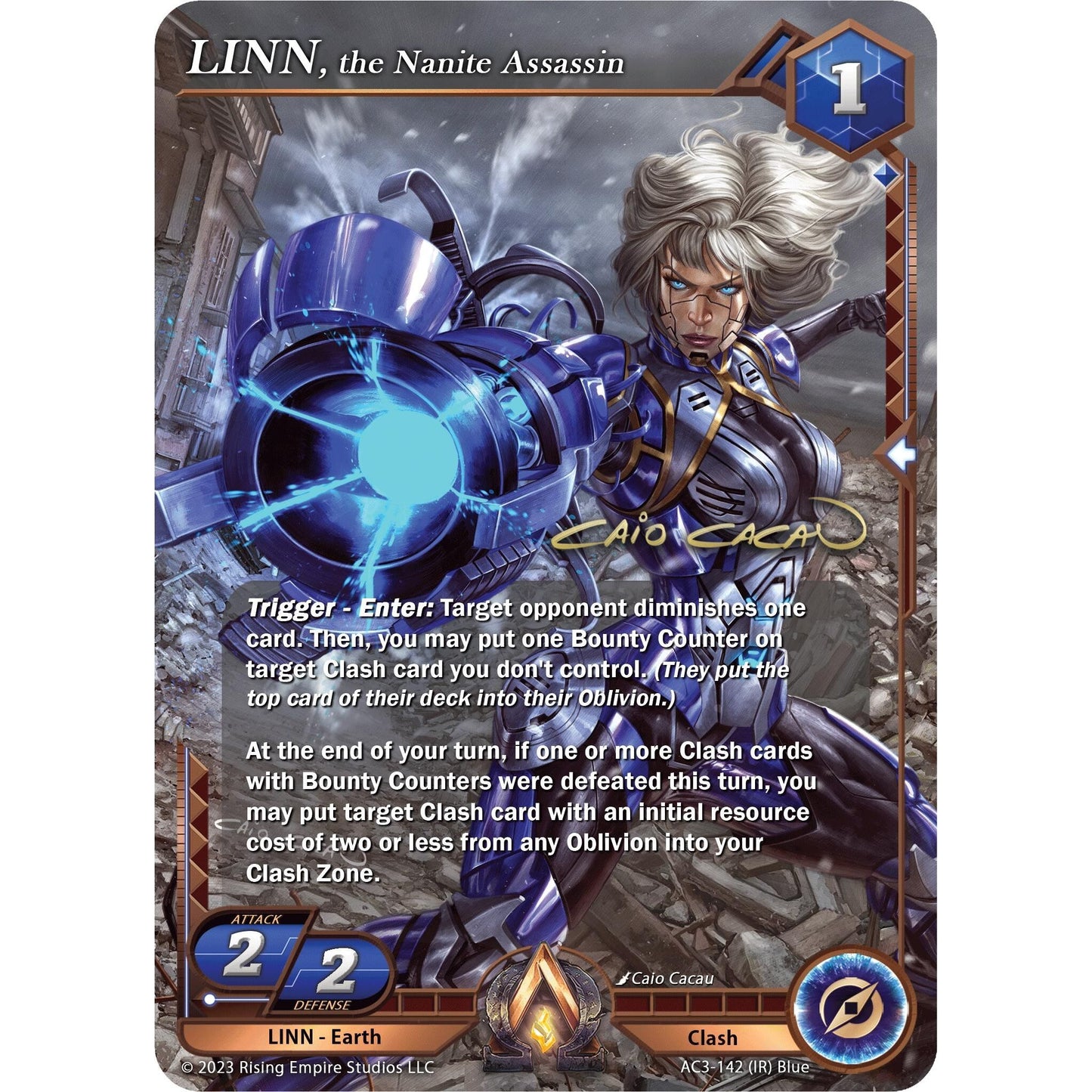 Image for LINN, the Nanite Assassin (Iconic Rare) (AC3-142) (AC3) - Alpha Clash