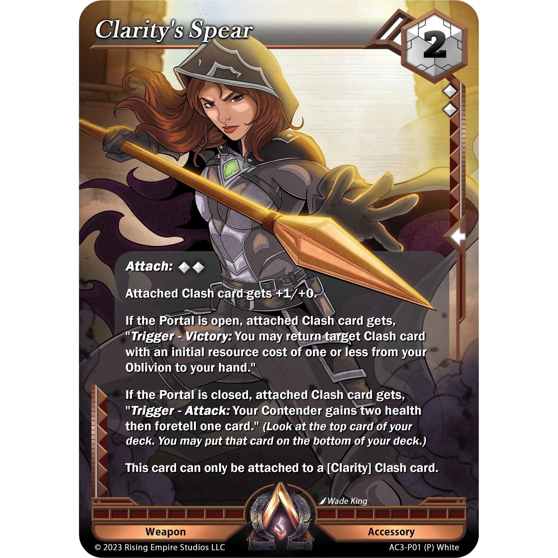 Image for Clarity's Spear (AC3-P01) (AC3) - Alpha Clash