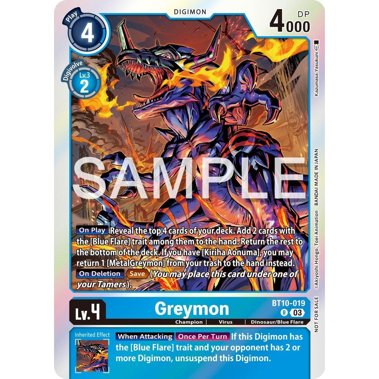 Image for Greymon - BT10-019 (Official Tournament Vol.13 Winner Pack) (BT10-019 R) (BT10) - Digimon Card Game