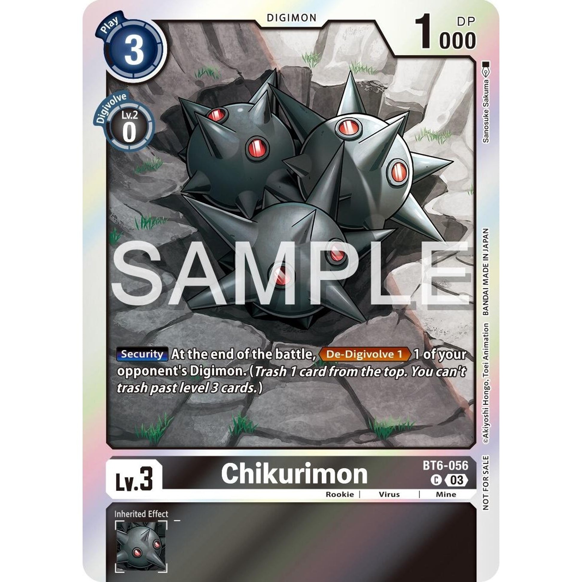 Image for Chikurimon - BT6-056 (Official Tournament Vol.13 Winner Pack) (BT6-056 C) (BT06) - Digimon Card Game