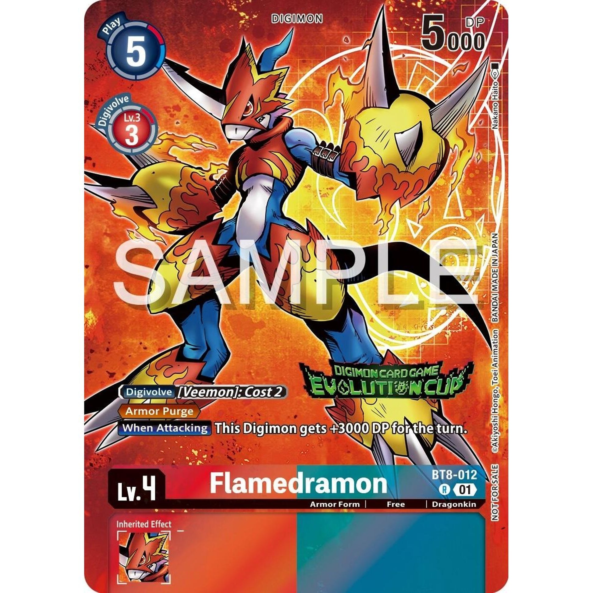 Image for Flamedramon - BT8-012 (2024 Evolution Cup) (BT8-012 R) (BT08) - Digimon Card Game