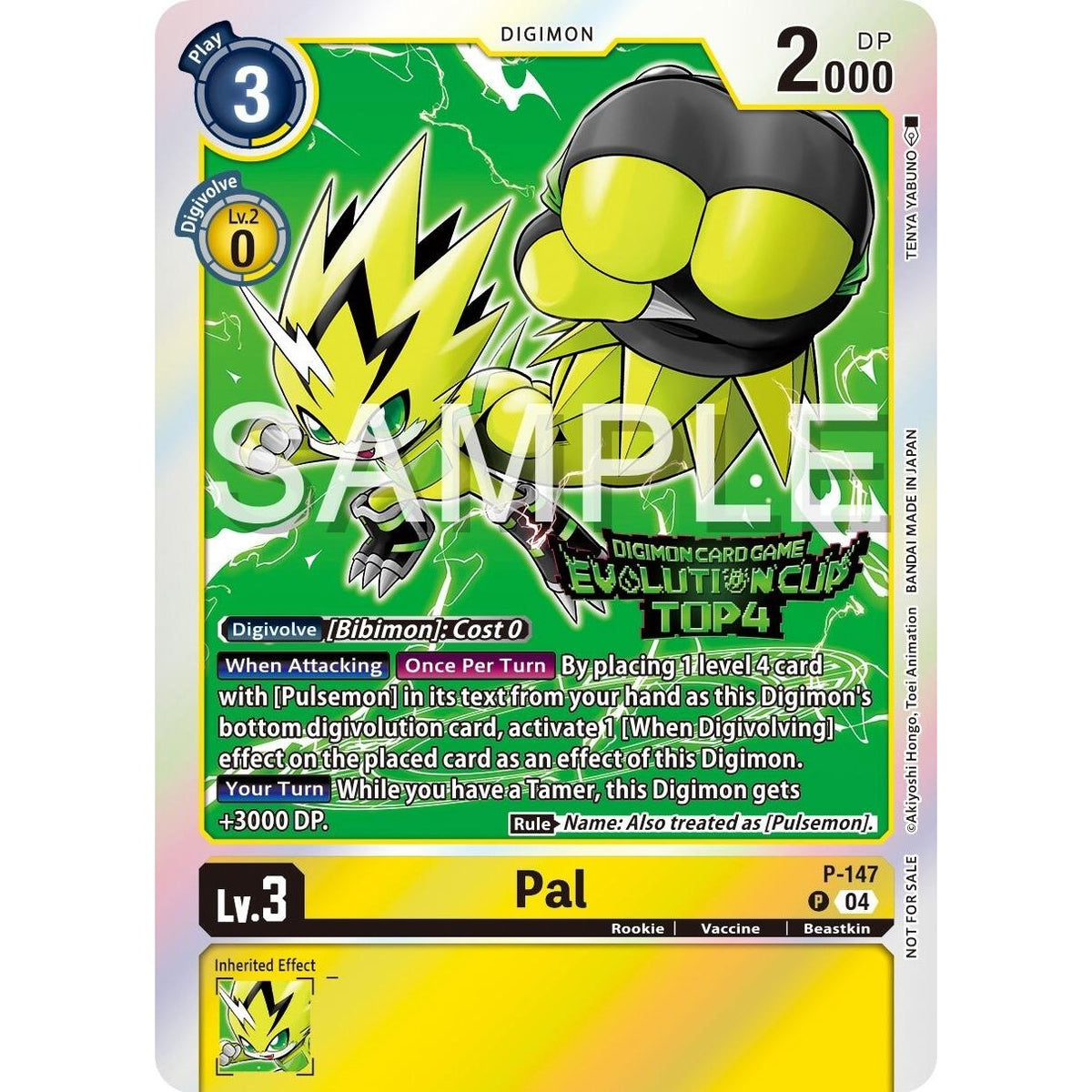 Image for Pal - P-147 (2024 Evolution Cup Top 4) (P-147 P) (D-PR) - Digimon Card Game